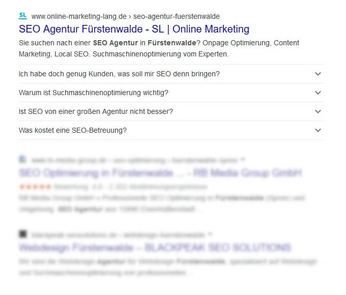 SEO Agentur Fürstenwalde