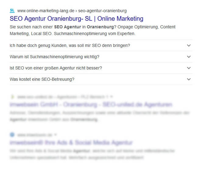 SEO Agentur Oranienburg